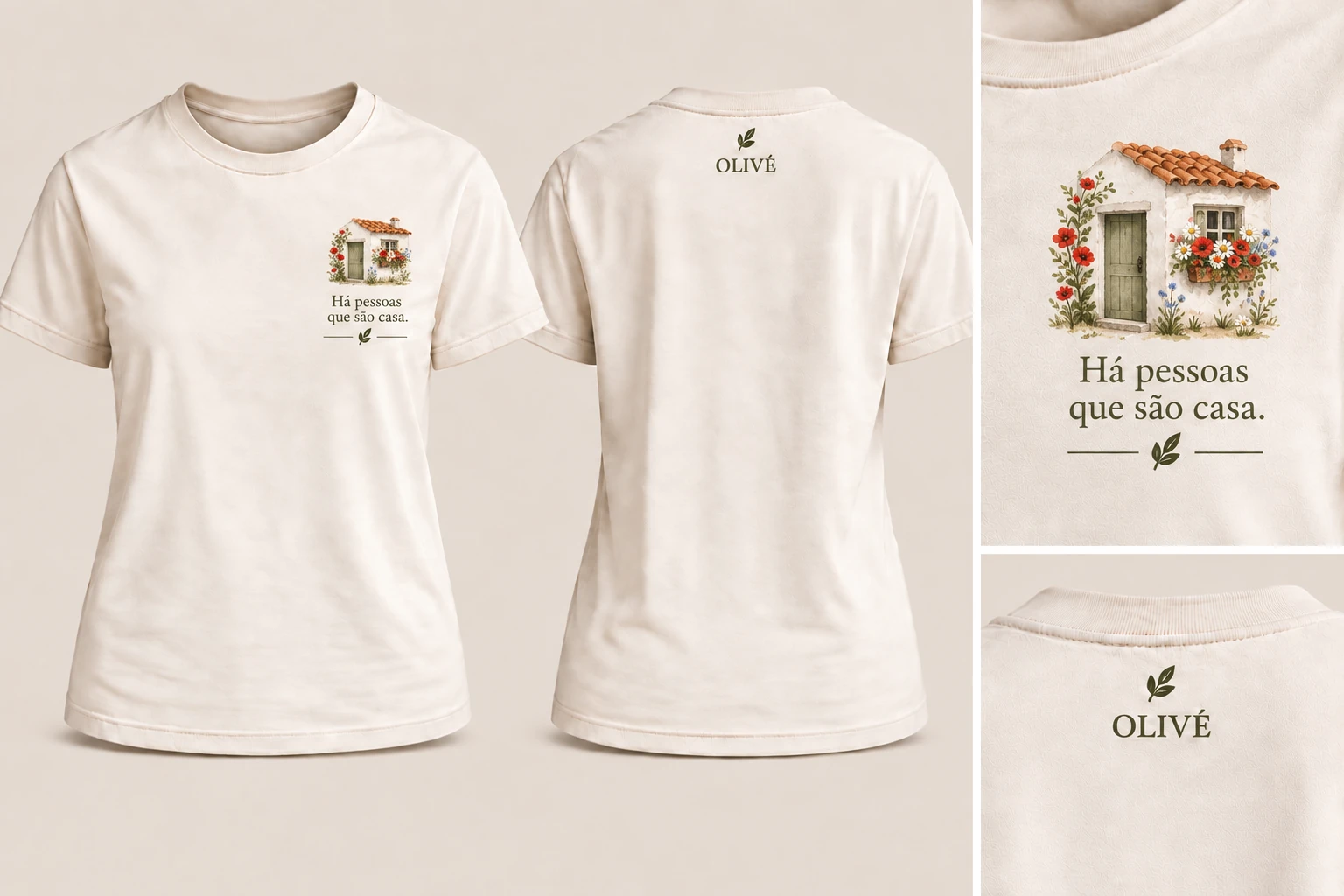 Há pessoas que são casa, t-shirt OLIVÉ